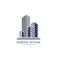 isolated colorful real estate agency logo house vector image vector image