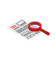 isometric tax paying icon vector image vector image