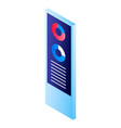 media player icon isometric style vector image