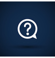 image question mark icon solution symbol vector image