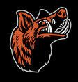 wild hogs head mascot vector image
