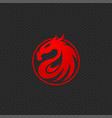dragon logo design template vector image vector image