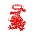 chinese lunar new year powerful dragon vector image