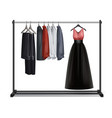 clothes rack vector image vector image