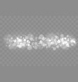shining bokeh isolated on transparent background vector image