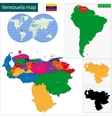 venezuela map vector image