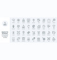 education thin line icons set to study science vector image