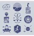 golf club label vector image