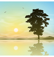 lone tree vector image