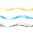 set blend abstract wave color flow vector image vector image