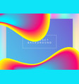 landing page with liquid dynamic elements vector image