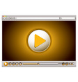 internet browsers video controls vector image vector image