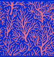 seaweed coral abstract seamless pattern vector image