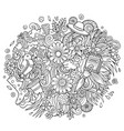 spring hand drawn cartoon doodle vector image