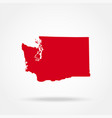 map of the us state washington vector image vector image