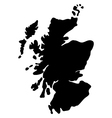 map scotland vector image