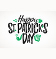 happy st patricks day greeting card 17 march vector image vector image