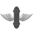 vintage biking and skating badge logotype vector image vector image