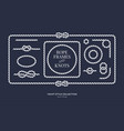 nautical rope knots and frames vector image