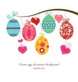 easter eggs vector image