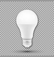 led light bulb isolated on transparent background vector image