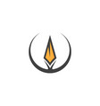 spear icon template vector image vector image