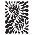 abstract floral background in black color vector image