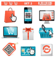 shopping icons set 2 vector image