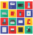 collection of icons or pictograms with kitchen vector image