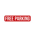 free parking rubber stamp seal vector image vector image