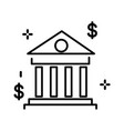 bank building university or courthouse classic vector image vector image