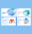 medicine and healthcare web page design templates vector image