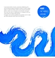 abstract blue brush stroke vector image vector image