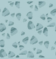 sea bottom hand drawn seamless pattern vector image