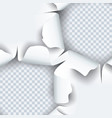 torn paper with ripped edges and shadow graphic vector image vector image