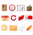 office icons set vector image vector image