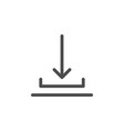 download line icon vector image