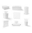 paper tissue napkins in different roll package vector image