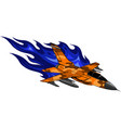 military fighter jets isolated on background vector image vector image