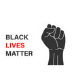 black lives matter banner design vector image