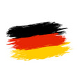 germany flag in grunge style vector image vector image