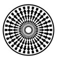black and white arrows vector image