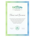 certificate template diploma currency border vector image