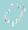 artistic confetti pattern vector image