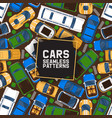 cars seamless pattern car vector image