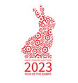 chinese new year 2023 - the of rabbit vector image
