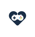 game love logo icon design vector image