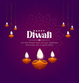 happy diwali indian festival banner design vector image vector image