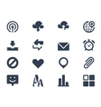 internet icons vector image vector image