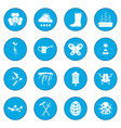 spring icon blue vector image vector image